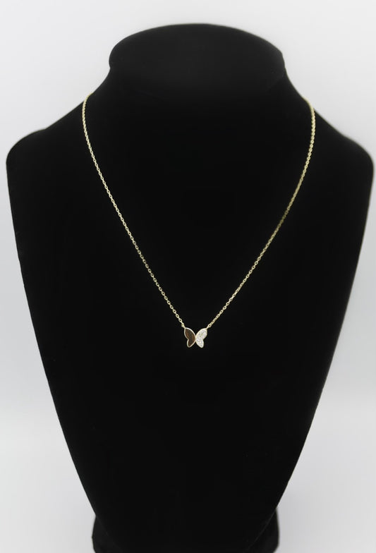 Mini Gold Butterfly Necklace