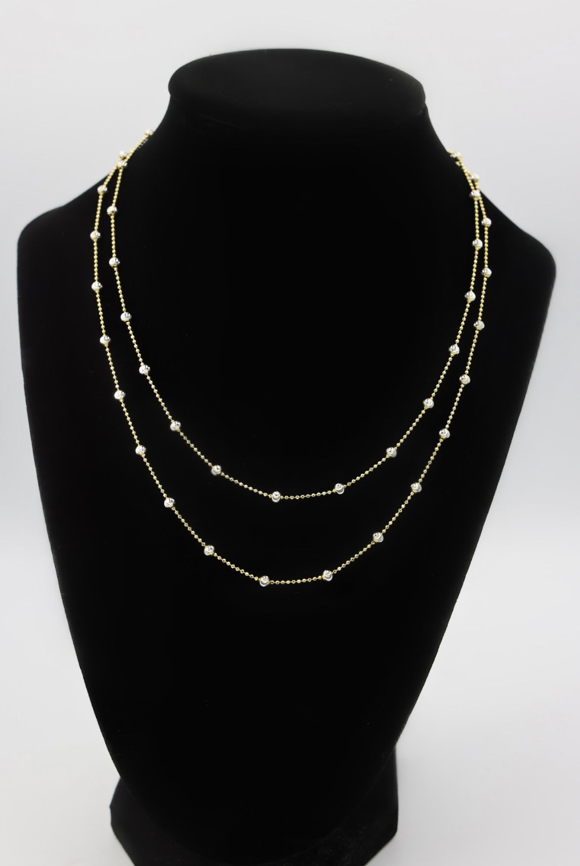 Two-Tone Beaded Necklace