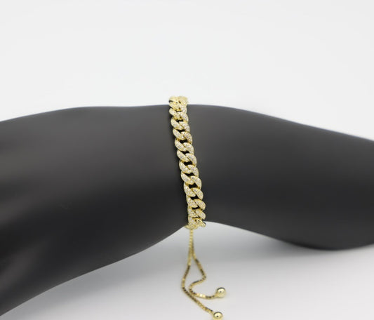 Gold Adjustable/Reversible Chain Bracelet