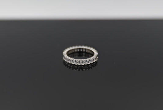 Thin Silver Eternity Band