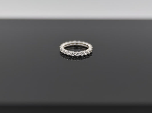 Silver Circular Eternity Band