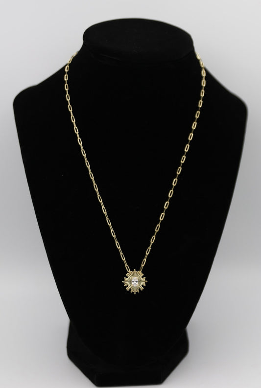 Gold 'Starburst' Necklace