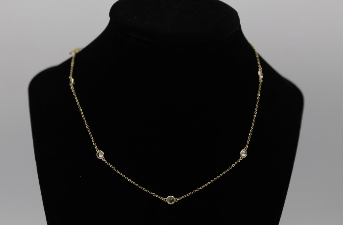 'Diamond by the Yard' Gold Necklace